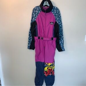 Vintage Bailo Spider Patterned Ski Suit 50